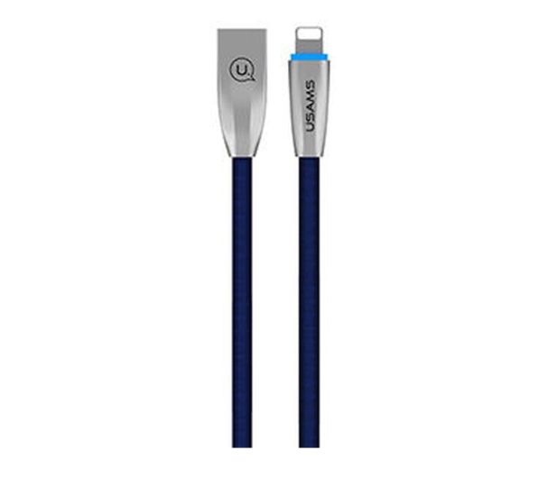 USAMS Kabel pleciony U-Light Lightning niebieski 1,2m - 1569066 - zdjęcie